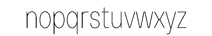 TT Hoves Pro Trl Cnd Hairline Font LOWERCASE