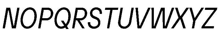 TT Hoves Pro Trl Cnd Italic Font UPPERCASE