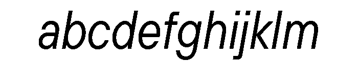 TT Hoves Pro Trl Cnd Italic FONT