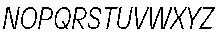 TT Hoves Pro Trl Cnd Light Italic Font UPPERCASE