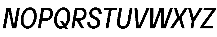 TT Hoves Pro Trl Cnd Medium Italic Font UPPERCASE