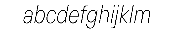 TT Hoves Pro Trl Cnd Thin Italic FONT