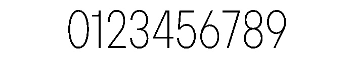TT Hoves Pro Trl Cnd Thin Font OTHER CHARS