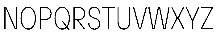 TT Hoves Pro Trl Cnd Thin Font UPPERCASE