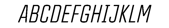 TT Lakes Neue Trl Cmd Lt It Font UPPERCASE