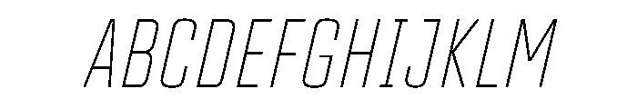 TT Lakes Neue Trl Cmd Th It Font UPPERCASE