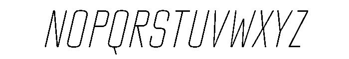 TT Lakes Neue Trl Cmd Th It Font UPPERCASE