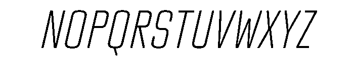 TT Lakes Neue Trl Cmd XLt It Font UPPERCASE