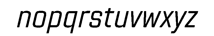 TT Lakes Neue Trl Cnd It Font LOWERCASE
