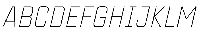 TT Lakes Neue Trl Cnd Th It Font UPPERCASE