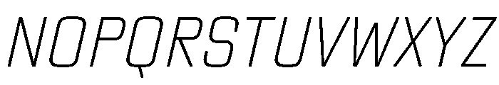 TT Lakes Neue Trl Cnd XLt It Font UPPERCASE