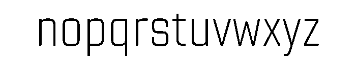 TT Lakes Neue Trl Cnd XLt Font LOWERCASE