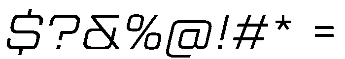 TT Lakes Neue Trl Ext Lt It Font OTHER CHARS