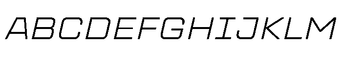 TT Lakes Neue Trl Ext Lt It Font UPPERCASE