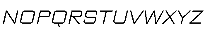TT Lakes Neue Trl Ext Lt It Font UPPERCASE