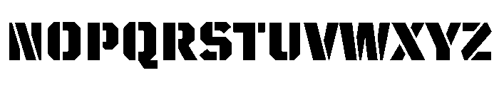 TT Mussels Stencil Trl Blc Font UPPERCASE