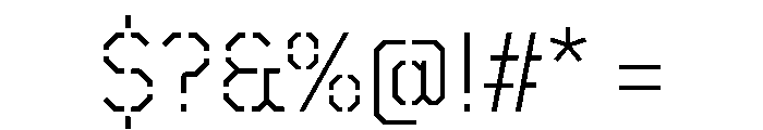 TT Mussels Stencil Trl Lt Font OTHER CHARS