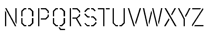 TT Mussels Stencil Trl Lt Font UPPERCASE