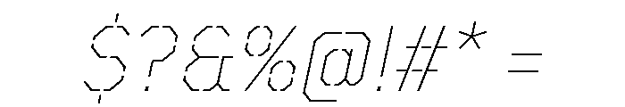 TT Mussels Stencil Trl Th It Font OTHER CHARS