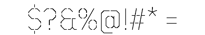 TT Mussels Stencil Trl Th Font OTHER CHARS