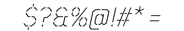 TT Mussels Stencil Trl XLt It Font OTHER CHARS