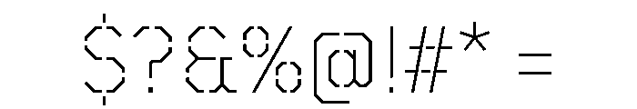 TT Mussels Stencil Trl XLt Font OTHER CHARS