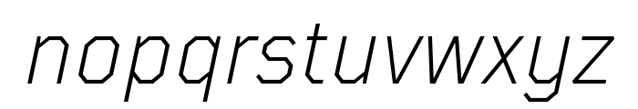 TT Mussels Trl Light Italic Font LOWERCASE