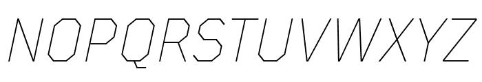 TT Mussels Trl Thin Italic Font UPPERCASE