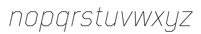 TT Mussels Trl Thin Italic Font LOWERCASE