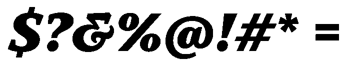 TT Norms Pro Serif Trl Blc It Font OTHER CHARS