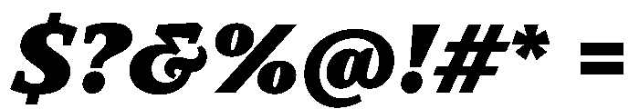 TT Norms Pro Serif Trl ExtraBlc It Font OTHER CHARS