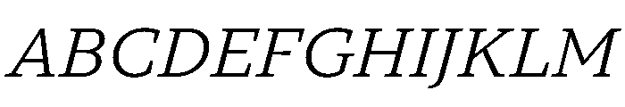 TT Norms Pro Serif Trl It Font UPPERCASE