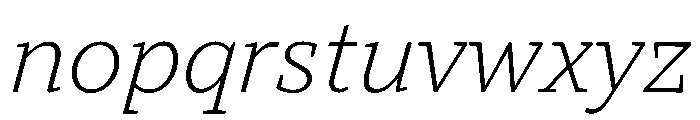 TT Norms Pro Serif Trl Lt It Font LOWERCASE