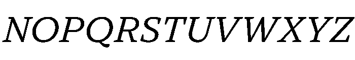 TT Norms Pro Serif Trl Nml It Font UPPERCASE