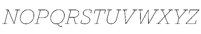 TT Norms Pro Serif Trl Th It Font UPPERCASE
