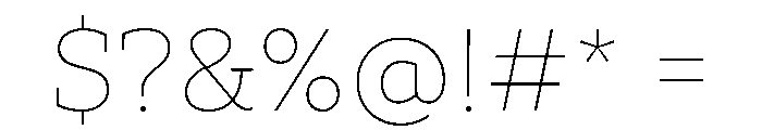 TT Norms Pro Serif Trl Th Font OTHER CHARS