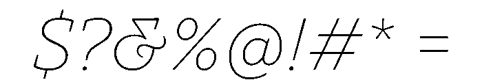 TT Norms Pro Serif Trl XLt It Font OTHER CHARS
