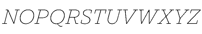 TT Norms Pro Serif Trl XLt It Font UPPERCASE