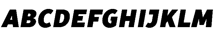 TT Prosto Sans Trl Cnd Black Italic Font UPPERCASE