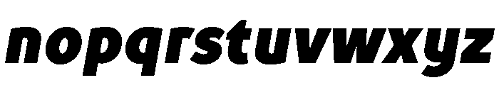 TT Prosto Sans Trl Cnd Black Italic Font LOWERCASE