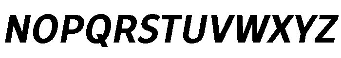 TT Prosto Sans Trl Cnd Bold Italic Font UPPERCASE