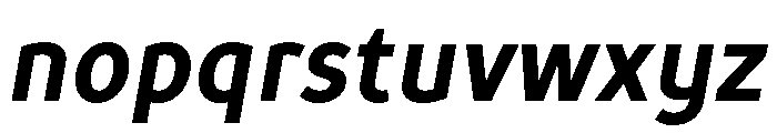 TT Prosto Sans Trl Cnd Bold Italic Font LOWERCASE