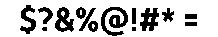 TT Prosto Sans Trl Cnd Bold Font OTHER CHARS