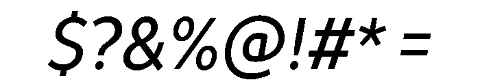 TT Prosto Sans Trl Cnd Italic Font OTHER CHARS