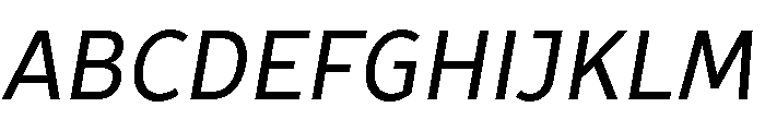 TT Prosto Sans Trl Cnd Italic Font UPPERCASE
