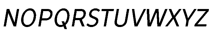 TT Prosto Sans Trl Cnd Italic Font UPPERCASE