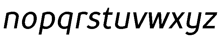 TT Prosto Sans Trl Cnd Italic Font LOWERCASE
