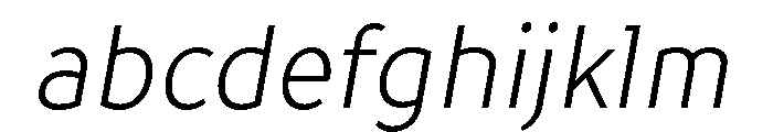 TT Prosto Sans Trl Cnd Light Italic FONT