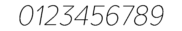 TT Prosto Sans Trl Cnd Thin Italic Font OTHER CHARS