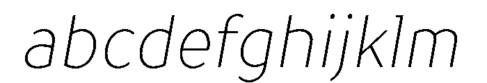 TT Prosto Sans Trl Cnd Thin Italic FONT